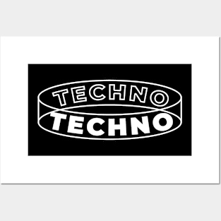 Techno Illusion Minimal Hardtechno Posters and Art